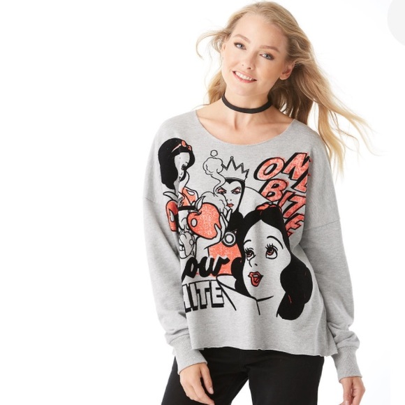 Disney Tops - Disney Snow White Sweatshirt Velvet Details